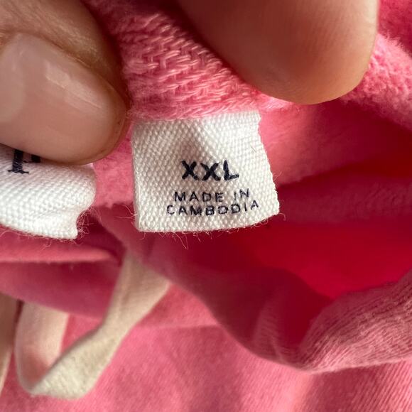 GAP Womens Pink Plain Hoodie, Size XXL, Oversize, Cotton Blend - Picture 3 of 13